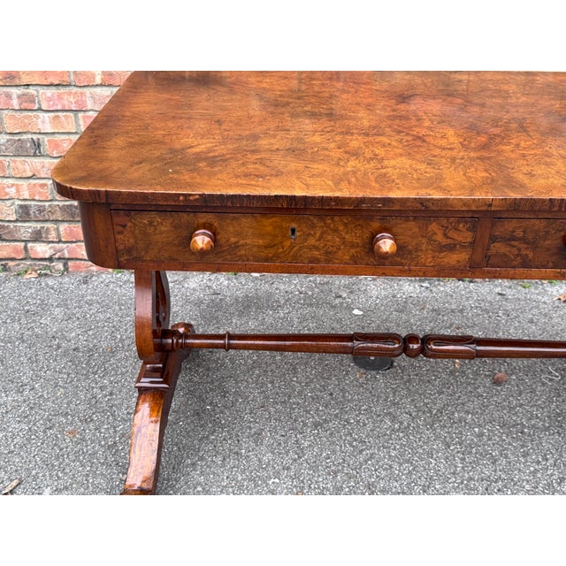 19th Century English Regency Library Table For Sale In Nashville - Image 6 of 18