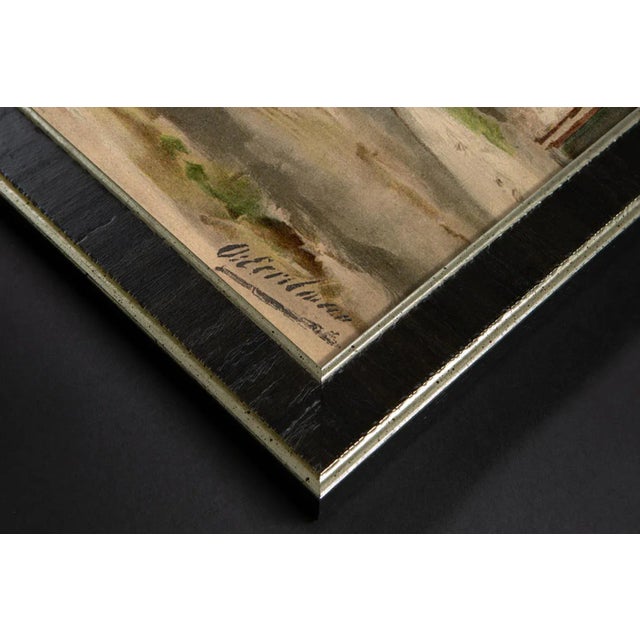 Zeeland Horse by Eerelman Framed in Italian Wood Vener Moulding For Sale - Image 4 of 6