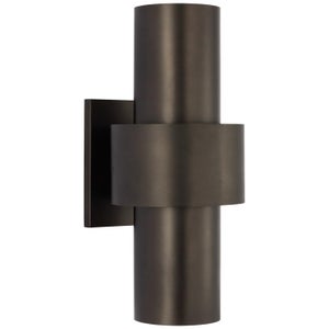 Julie Neill for Visual Comfort Signature Chalmette Medium Layered Sconce in Aged Iron