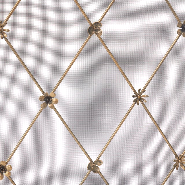 Warm Black Flora Fireplace Screen For Sale - Image 10 of 12