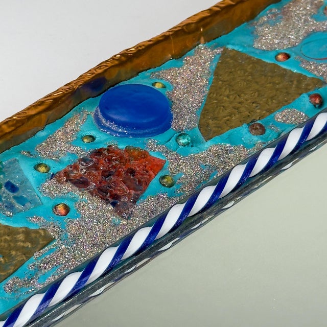 Mid-Century Modern Murano Glass Mosaic Mirror by Zane Luigina, Italy, 1990s For Sale - Image 15 of 18