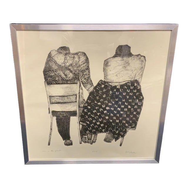 2014 “Men in the Park” Holly Keller Framed Print For Sale