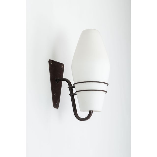 Large Outdoor Lamp in Metal and Opal Glass For Sale - Image 9 of 13