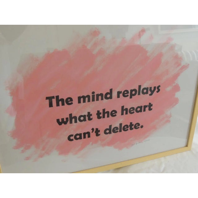 Modern Framed Word Art Print on Paper by Ted Baker Art Work For Sale - Image 3 of 7