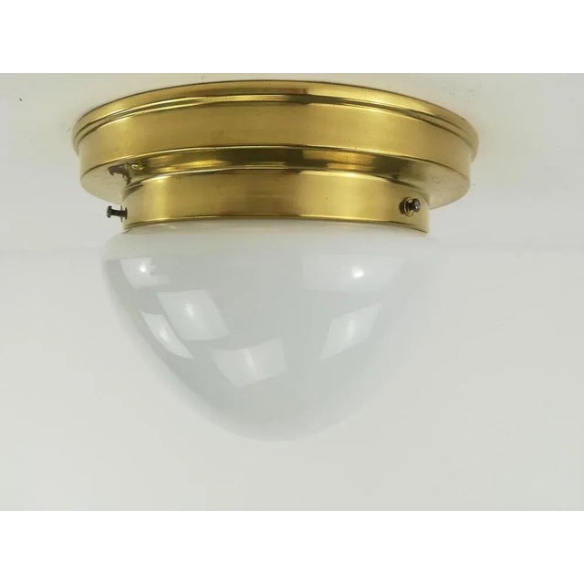 Metal Viennese Opal Screen Ceiling Lamp For Sale - Image 7 of 7