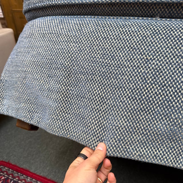 2000 - 2009 Rolled Arm Chair + Ottoman, Set For Sale - Image 5 of 11