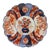 C. 1860s Japanese Scalloped Imari Chop Plate For Sale