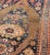 Textile Tribal Medallion Design Antique Persian Serab Rug in Camel and Shades of Blue For Sale - Image 7 of 13