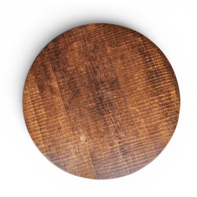Brown Vintage Brutalist Oak Coffee Table, 1960s For Sale - Image 8 of 18