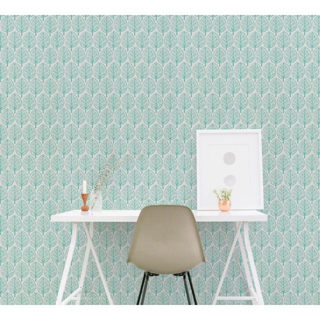 Not Yet Made - Made To Order Sample - Schumachr x Molly Mahon Tree Wallpaper in Pink For Sale - Image 5 of 6