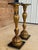 Wood Pair of Neoclassical Gilt Wood Pedestals With Black Marble Tops For Sale - Image 7 of 12