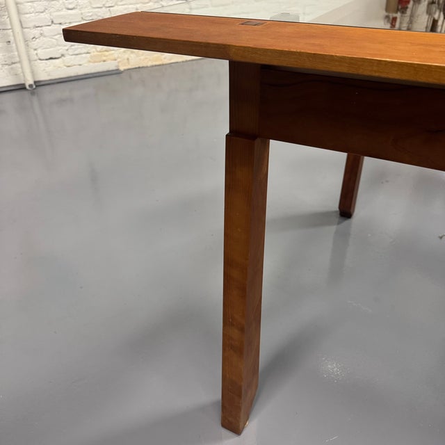 Artisan Made One Off Solid Cherry Dining Set by Charles Radtke For Sale - Image 10 of 18