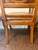 Wood Pair of Bernhardt Handcrafted Wood & Leather Dining Chairs Made in Thailand For Sale - Image 7 of 11