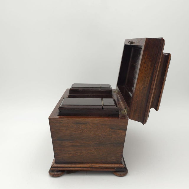 Regency Period English Tea Caddy, Circa 1820 For Sale In San Francisco - Image 6 of 12