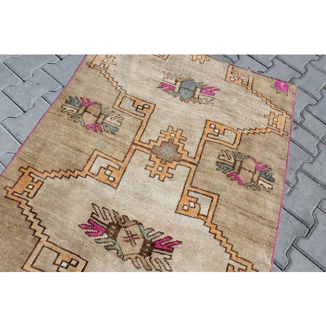 Vintage Turkish Anatolian Area Rug - 39.5"x133" For Sale - Image 9 of 13