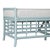 David Francis Luna Bench - Light Blue For Sale - Image 4 of 7