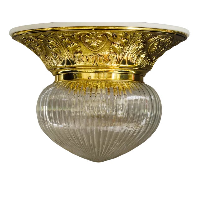 Large Historistic Ceiling Lamp, Vienna, 1890s For Sale