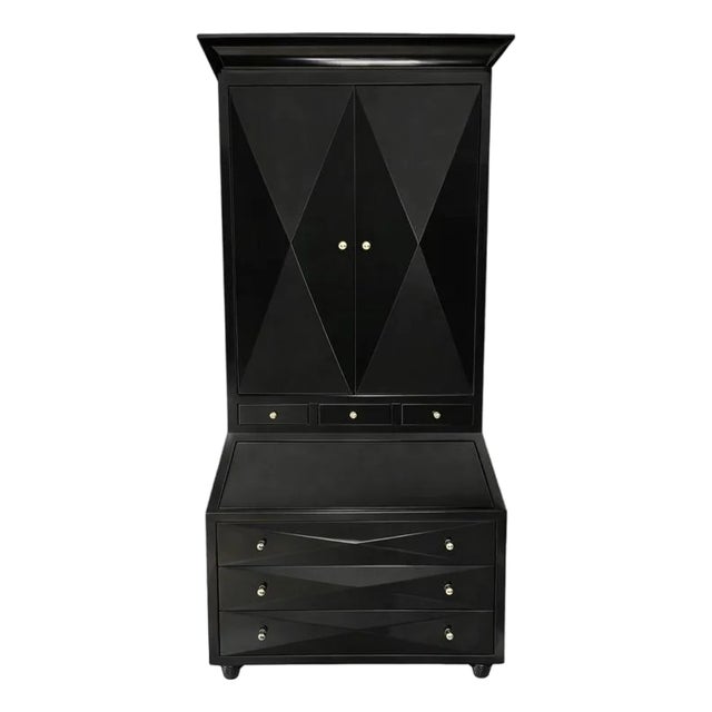 One-Off Lacquered Secretaire by Jean-Rémy Couradette For Sale