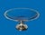 Rogers silver compote dish with exquisite, brilliant blue enamel center. A touch of color for your room.
