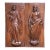 Pair of 17th Century French Walnut Panels of Saint Paul and Saint Teresa of Ávila For Sale