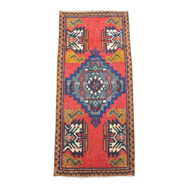 1960s Vintage Anatolian Hand-Knotted Rug For Sale