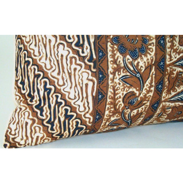 Geometric and Floral Indonesian Batik Lumbar Pillow Cover Chairish