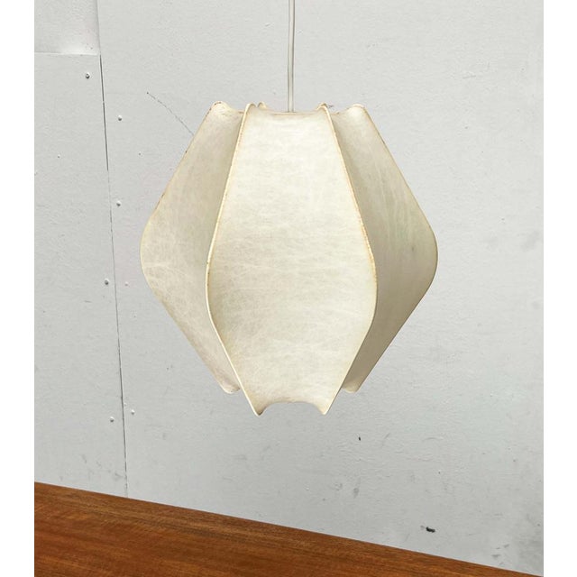 Mid-Century Modern German Cocoon Pendant Lamp by Friedel Wauer for Goldkant Leuchten, 1960s For Sale - Image 14 of 18