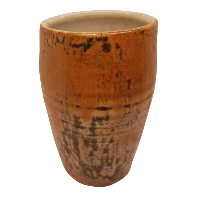 Vintage Handthrown Rustic Ceramic Pottery/Vase For Sale