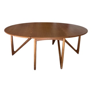 Mid Century Modern Oval Teak Dining Table by Kurt Ostervig for Jason Mobler For Sale