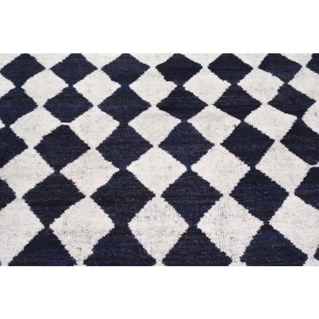 Moroccan Moroccan Hand Knotted Wool Rug, 9'x13' For Sale - Image 3 of 6