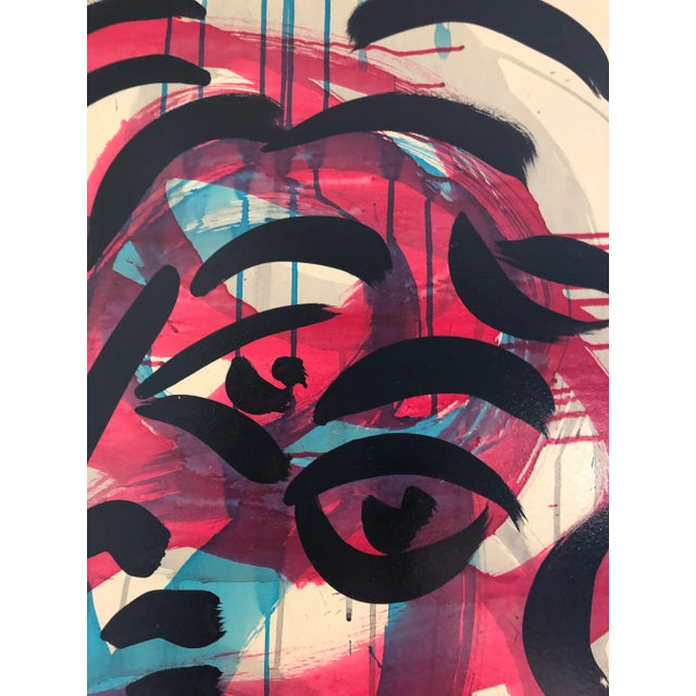 Peter Keil Modern Peter Robert Keil Signed Expressionist Painting With Certificate of Authenticity For Sale - Image 4 of 12