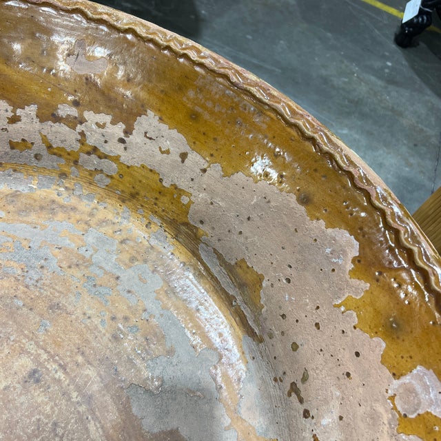 Mid 20th Century Massive French Terracotta Bowl For Sale - Image 5 of 5