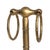 Mid-Century Modern Gilded Italian Faux Bamboo Bathroom Hand Towel Counter Top Stand/Swing Rings For Sale - Image 3 of 6