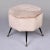 Mid Century Italian Octagonal Stool in Champagne Velvet For Sale In Detroit - Image 6 of 10