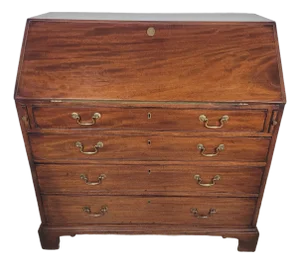 English George III Inlaid Writing Bureau, 18th Century