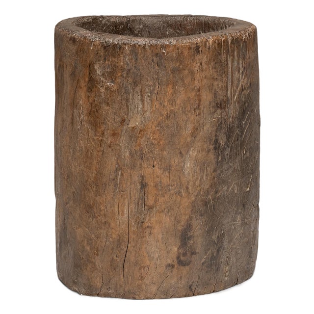 Chinese Provincial Trunk Mortar, C. 1900 For Sale