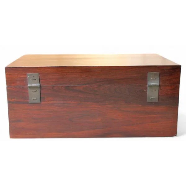 Vintage Wood Trunk For Sale - Image 11 of 12