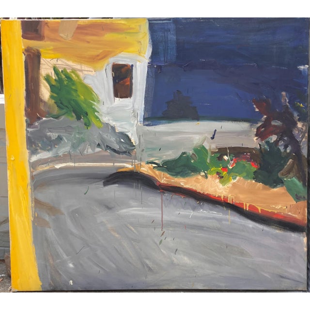 Sally Kissinger Wilt End Of The Street I 1963 Painting For Sale - Image 4 of 8