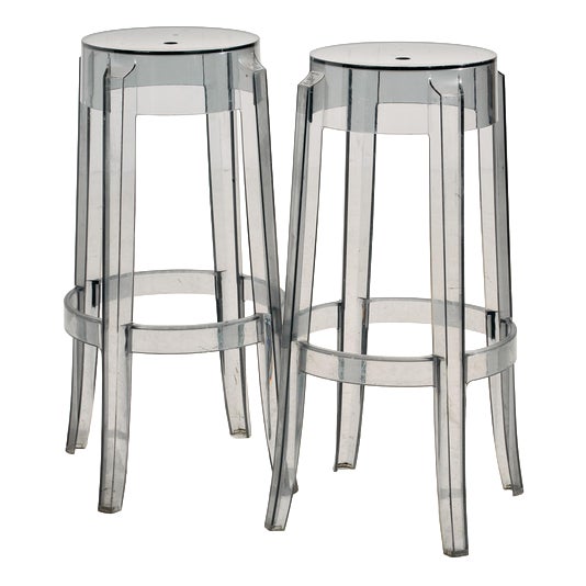 Charles Ghost Bar Stool by Philippe Starck for Kartell, 2000s For Sale