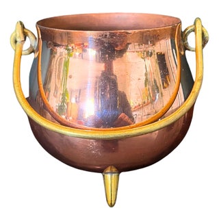 Small French Copper Cauldron, Circa 1900 For Sale