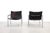Black Leather SZ02 Armchairs by Martin Visser for 't Spectrum, 1970s, Set of 2 For Sale - Image 3 of 5