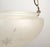 Mid 20th Century Mid 20th Century Restored Frosted Etched Glass Bowl Brass Chain Pendant Light For Sale - Image 5 of 12