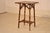 19th century tortoise bamboo table fro France with hand painted chinoiserie top. The top is hand decorated and is...
