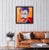 Modern Narratives — Original Portrait Original oil painting by L Haas, 24 x 24 unframed canvas, signed. Bold color and...
