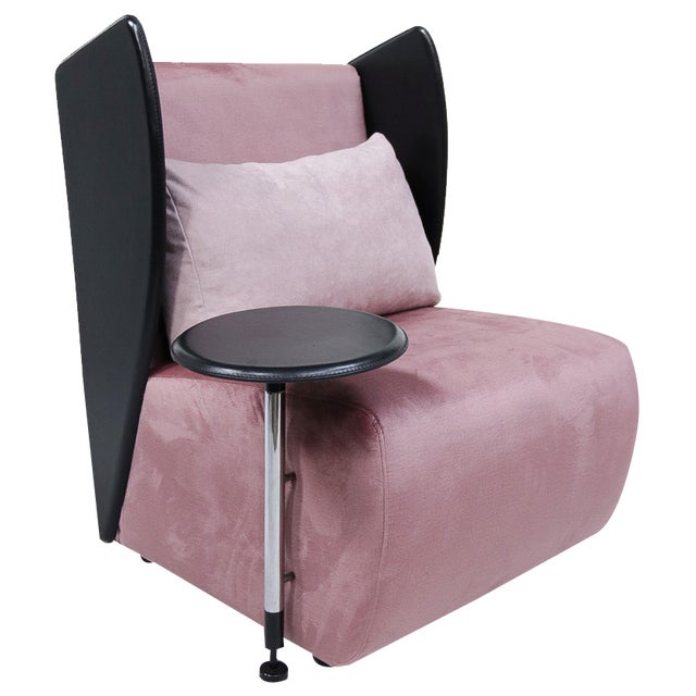 Italian Postmodern Lounge Chair by Augusto Mandelli & Walter Selva for Salmistraro, 1980s For Sale