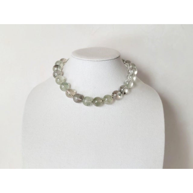 Contemporary Phantom Quartz Knotted Necklace For Sale - Image 3 of 11