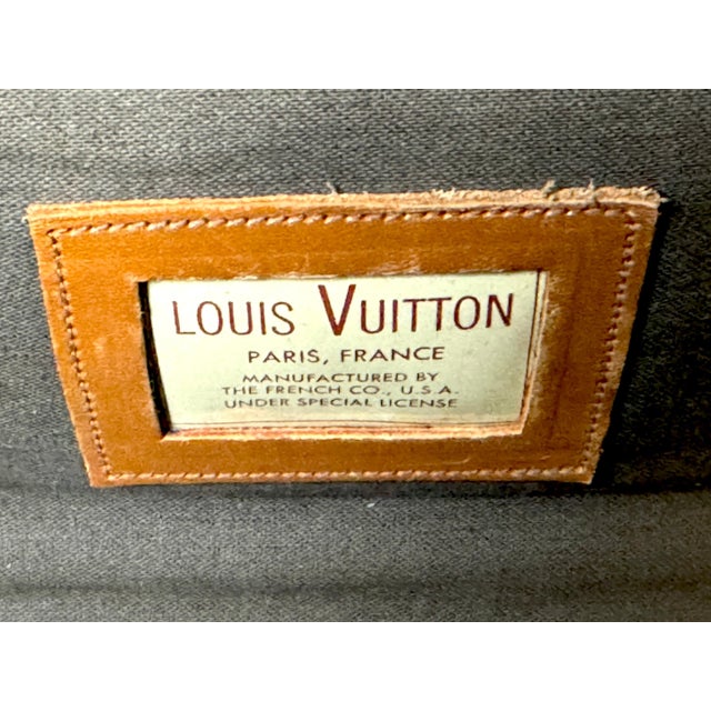 Louis Vuitton Vintage Louis Vuitton Canvas & Leather Monogram Diminutive Suitcase, Circa 1970s For Sale - Image 4 of 18