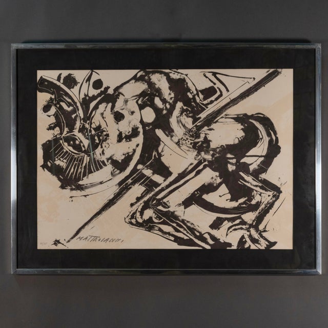 Umberto Mastroianni, Composition, 1960s, Lithograph, Framed For Sale - Image 7 of 7
