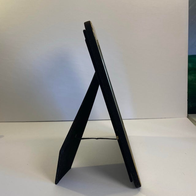 Vintage 1980s Gold Tone Art Deco Style Picture Frame For Sale - Image 4 of 7