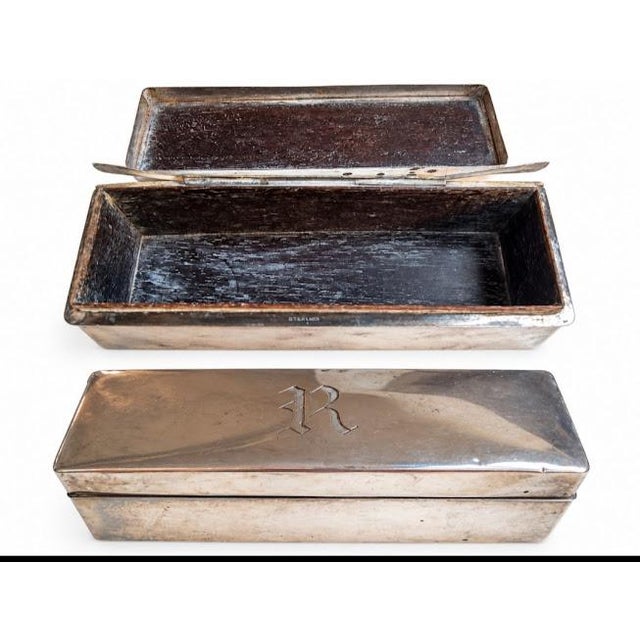 Edwardian 12 Pc Sterling Silver Dresser Set For Sale - Image 4 of 12